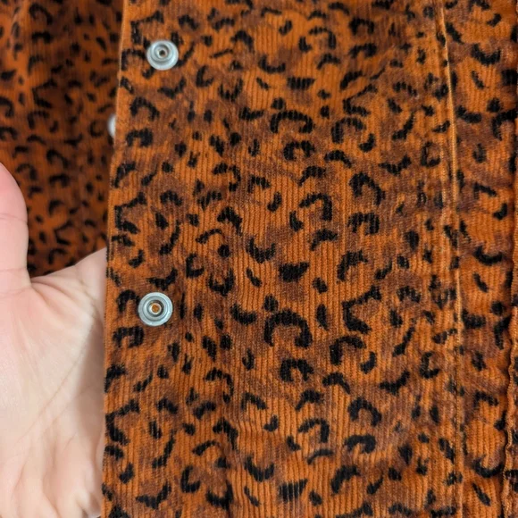 Levi's Women's Corduroy Brown Leopard Print Jacket - Picture 3 of 12